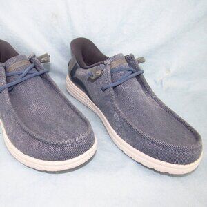 Skechers Slip-ins Relaxed Fit “Melson-Coronado” Men’s Shoes – Denim (US 7.5 WW)